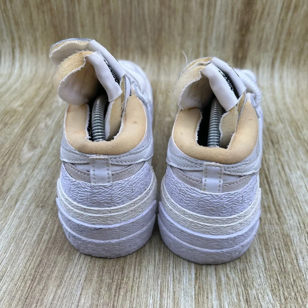 Nike Blazer Low x‎ Sacai Men's Size 6.5 Women's 8 White Sail Shoes DM6443-100